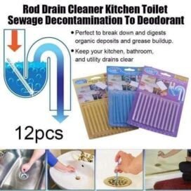Drain Cleaner-Drain Cleaner Stick Remove Bad Smell of Drain, Toilet Pipes, Bathtub, Kitchen Sink - Image 11