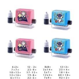 Birud Addition Stamps for Kids, Roller Design Teaching Stamp,Math Stamps Practice Tools - Image 4