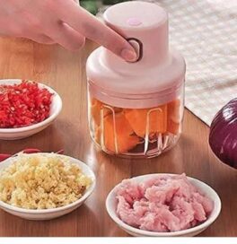 Food Chopper-250 ml Portable Food Chopper Processor, Garlic Masher with Sharp Blades Blender for Fruits - Image 3