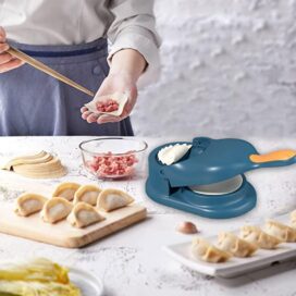 2 in 1 Dumpling Momos maker Kitchen Accessories Multi Uses Dumpling Baking Pastry Maker (Assorted Color) - Image 3