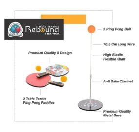Table Tennis Training Device, Rebound Trainer For Kids - Image 4