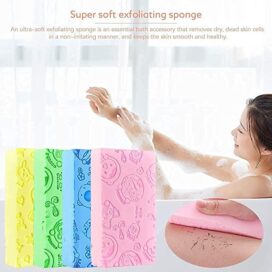 Ultra Soft Exfoliating Bath Sponge/ Asian/ Japanese Spa Cellulite Massager/ Dead Skin Remover Sponge For Body (Pack of 1) - Image 3