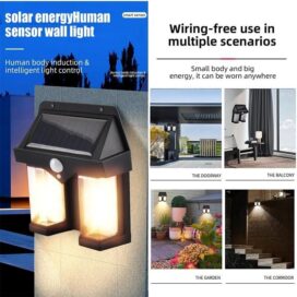 Outdoor Solar Wall Lamp Pack of 1 - Image 2