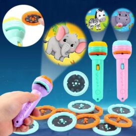 Slide Flashlight Torch Education Learning?Kids Toy
