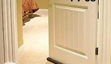 Door Protector- Door Draft Fabric Cover Guard Door Gap Sealer  Protector Door Mounted Door Stopper Door Mounted Door Stopper Sound-Proof Reduce Noise Waterproof - Brown (Pack Of 1)