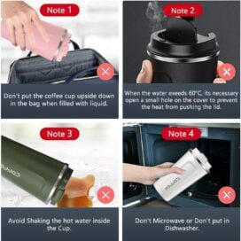 Stainless Steel Vacuum Insulated Coffee Mug - Image 9