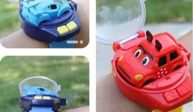 Speed Up Car Cartoon Mini Watch Car Toy, Usb Rechargeable Remote Control Toy