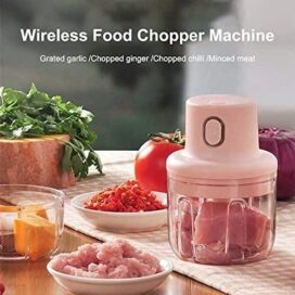 Food Chopper-250 ml Portable Food Chopper Processor, Garlic Masher with Sharp Blades Blender for Fruits - Image 4