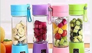 6 Blade Juicer- Portable Electric 6 Blade USB Juice Maker (380 ml)