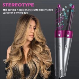 5 in 1 Multifunctional Hair Dryer Styling Tool, Detachable 5-in-1 Multi-Head Hot Air Comb, The Negative Ion Automatic Suction Hair Curler - Image 10