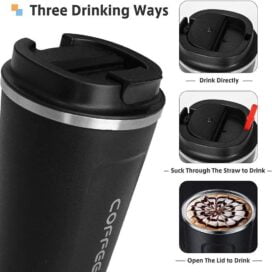 Stainless Steel Vacuum Insulated Coffee Mug - Image 2