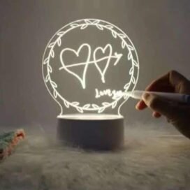 Acrylic Message Board Light LED Night Light, Personalized Night Light, Childs Playroom, Gift for Kids - Image 3