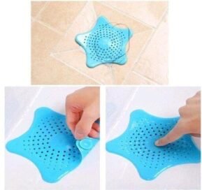 Starfish Hair Catcher Rubber Bath Sink Strainer Shower Drain Cover Trap Basin  (Pack of 2) - Image 6