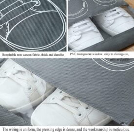 Shoe Bag - Transparent Window Portable Travel Dust-Proof Shoe Bags - Image 3