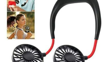 Portable Hanging USB Rechargeable Wearable Neck Fan