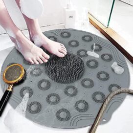 Shower Foot Cleaner Scrubber Foot Brush Massager Pad Non Slip Suction Cup Exfoliating Dead Skin Foot Mat for Shower (Pack of 2) - Image 6