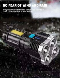 Torch - Usb Rechargeable Led Torch, 600 Lumens Flashlight - Image 7