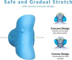 Expertomind Neck Relaxer Expertomind Neck Relaxer | Cervical Pillow | Neck & Shoulder Support for Pain Relief | Chiropractic Acupressure Massage | Durable and Soft | Portable & Easy to Carry - Blue Color Massager  (Blue) - Image 2
