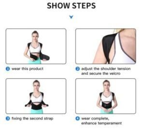 Adjustable Back Posture Corrector/ Slouching Relieve Pain Belt Women Men - Image 2