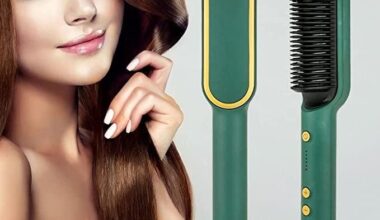 Professional Electric Hair Straightener Comb Brush