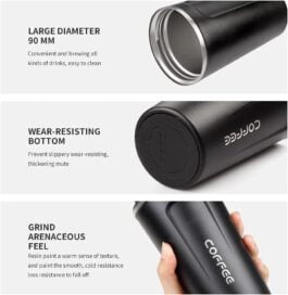 Stainless Steel Vacuum Insulated Coffee Mug - Image 7