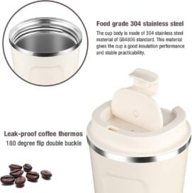 Stainless Steel Vacuum Insulated Coffee Mug - Image 3