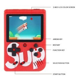 400 in 1 Sup Video Games Portable, Led Screen and USB Rechargeable, Handheld Console, Classic Retro Game Box Toy for Kids Boys & Girls (Multi Color ,1 pcs) - Image 4