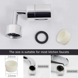 720 Degree Rotatable Spray Head Wash Basin Filter Faucet - Image 2