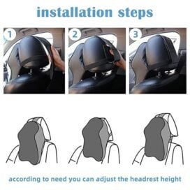 Car Seat Headrest Neck Rest Pillow Cushion for All Cars- Ergonomic Pillow Memory Foam Neck Support for Neck/Back Pain Relief Neck Rest Support Cushion - Image 6