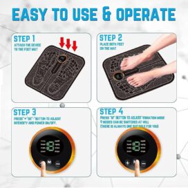 Foot Massage Pain Reliever, Wireless Electric EMS Massage Machine - Image 4