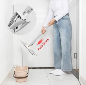 X-Type Microfiber Floor Cleaning Mop for Home – 360° Rotating Flat Mop, Wet & Dry Floor Cleaner for Tiles, Marble & Wooden Floors - Image 7