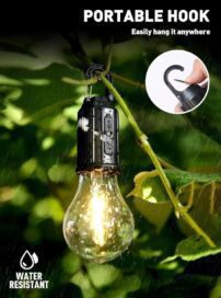 Decorative Hanging Bulb with 3 Modes Tent Lamp for Camping Pack of 1 - Image 3