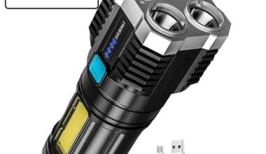 Torch - Usb Rechargeable Led Torch, 600 Lumens Flashlight