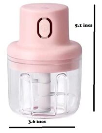 Food Chopper-250 ml Portable Food Chopper Processor, Garlic Masher with Sharp Blades Blender for Fruits - Image 2