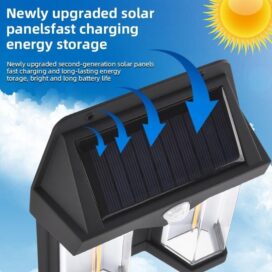 Outdoor Solar Wall Lamp Pack of 1 - Image 3