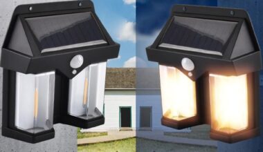 Outdoor Solar Wall Lamp Pack of 1