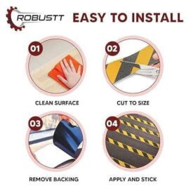 Anti Skid/AntiSlip Fall Resistant Acrylic Adhesive Tape 5cm*5 mtr - Image 5