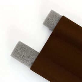Door Protector- Door Draft Fabric Cover Guard Door Gap Sealer  Protector Door Mounted Door Stopper Door Mounted Door Stopper Sound-Proof Reduce Noise Waterproof - Brown (Pack Of 1) - Image 3