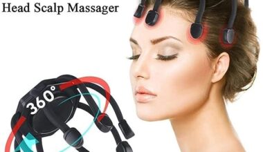 Ultra Scalp Massager,Electric Scalp Massager with 3 Modes, 360 Degree Head Massager,Electric Head Massager Cordless Portable Ultra Scalp Massager for Stress Relax (Black)