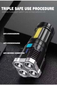 Torch - Usb Rechargeable Led Torch, 600 Lumens Flashlight - Image 8