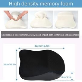 Car Seat Headrest Neck Rest Pillow Cushion for All Cars- Ergonomic Pillow Memory Foam Neck Support for Neck/Back Pain Relief Neck Rest Support Cushion - Image 5