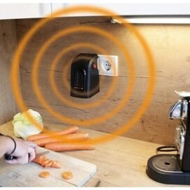 Room Heater Handy Heater for Home, Office, Camper LED Screen 400 Watts Portable Wall Heater Warmer, Mini Blower Heater for Winter - Image 5