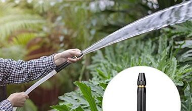 Portable High Pressure Washing Water Nozzle (Black)