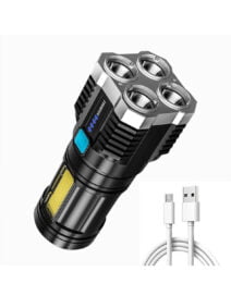 Torch - Usb Rechargeable Led Torch, 600 Lumens Flashlight - Image 9