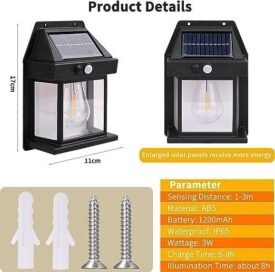 Solar Light Outdoor Wall Light - Image 3