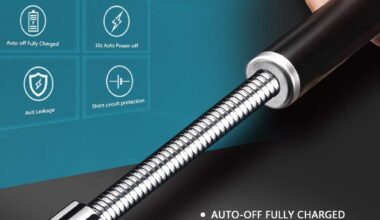 Electronic Long Matches For Candles Refillable Stove Grill Lighter Kitchen Gas Lighter Stick Camping BBQ Arc Lighter