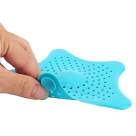 Starfish Hair Catcher Rubber Bath Sink Strainer Shower Drain Cover Trap Basin  (Pack of 2) - Image 2