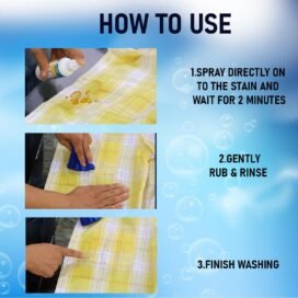All in One Fabric Stain Remover 100ml (Pack of 2 Bottle 50ml Each) - Image 3