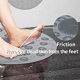 Shower Foot Cleaner Scrubber Foot Brush Massager Pad Non Slip Suction Cup Exfoliating Dead Skin Foot Mat for Shower (Pack of 2) - Image 7