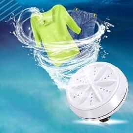 Portable Mini Washing Machine Ultrasonic Turbine Washer - Image 2